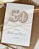 kartki scrapbooking Wyjątkowa personalizowana kartka ręcznie robiona na 50 urodziny