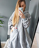 bluza z kapturem damska KOCO-BLUZA I276 SZARA