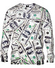 bluza bez kaptura damska Bluza Bez Kaptura Damska DR.CROW Hundred Dollars
