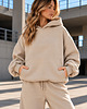 bluza z kapturem damska Bluza - 330 GSM Beż