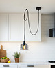 lampy wiszące Czarna lampa wisząca pająk z regulacją długości przewodu GALO LOFT L1