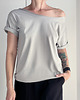 t-shirt damskie Cyna Oversize Bez Nadruku