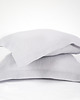 poduszki gładkie Lniana Poszewka Z Listwą LIGHT GRAY