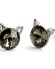kolczyki swarovski Kolczyki - kryształy Swarovski -Kotulek Memulek (większe)