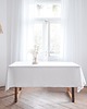 obrusy i serwetki Lniany obrus z listwą  heavy linen PURE WHITE