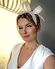 Ślubne ozdoby do włosów Fascynator ślubny okazjonalny ECRU /oraz inne kolory