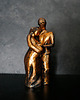 figurki i rzeźby Rzeźba z gipsu, Rodzina, ogniste złoto, wys. 10 cm