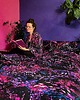 bluza bez kaptura damska Aksamitna BLUZA/ KIMONO domowe/marynarka, autorski print rafa koralowa