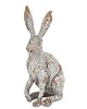 ozdoby wielkanocne Dekoracja - zając szary 35x13x19 cm LONGORELA-4