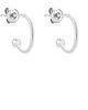 kolczyki srebrne Srebrne kolczyki półkola