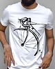 t-shirty męskie Koszulka  z nadrukiem Rowerowy szkic