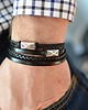 biżuteria męska BRANSOLETKA MĘSKA MAGNETOOS DOUBLE VARIO black
