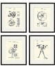 grafiki i ilustracje Rysunek patent  kamera projektor film vintage