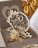 kartki scrapbooking 50 rocznica ślubu, złote gody, exploding box, kartka 3d