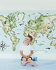 naklejki ścienne do pokoju dziecka Mapa  Świata dla dzieci naklejki na ścianę XXL