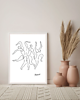 plakaty PLAKAT Pablo Picasso, grafika, trzech tancerzy