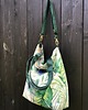 torby XXL Torbay hobo XXL - print, pawie oczka