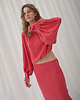 koszule damskie  Bluzka Power raspberry long