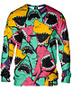 bluzy męskie Bluza Bez Kaptura Męska DR.CROW Angry Sharks