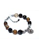 bransoletki wire wrapping Sepia  bransoletka