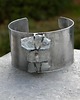 bransoletki wire wrapping Surowe akwamaryny    - BRANSOLETA MANKIET - CUFF