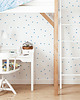 naklejki ścienne do pokoju dziecka Tapeta dla dzieci Kropki (Painted Blue Dots)