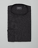 koszule męskie Koszula męska lniana ze stójką lentini 00394 czarny slim fit