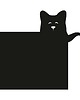 naklejki ścienne do pokoju dziecka Naklejka tablicowa Funny Band cat 75x86cm