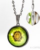 wisiory Kiwi kulisty medalion dwustronny 0947