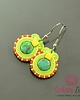 kolczyki soutache Kolorowe kolczyki sutasz - Lilly3
