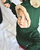 bluzki dla chłopców Bluza hoodie MIŚ butelkowa zieleń