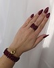 bransoletki złote Bransoletka z pierścionkiem 5-rzędowa Fashion Gloss