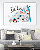 plakaty Warszawa Żoliborz Mapa plakat 70x50 cm
