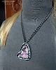 wisiory Unikalny wisior z surowym rodonitem. Oryginalny prezent handmade