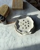mydelniczki Handmade Ceramiczna Mydelniczka Okrągła z Odpływem Milky Romantic