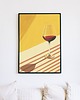 plakaty Plakat - Lonely glass of wine
