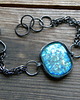 bransoletki wire wrapping Morski błękit    - bransoleta