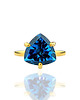 pierścionki złote Pierścionek Topaz London Blue 4 ct. Trylion