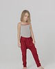 spodnie dla dziewczynki Miękkie, luźne spodnie dziecięce - czerwony melanż