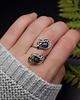 pierścionki - różne Pierścionek regulowany labradoryt wire wrapping
