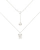 chokery Srebrny choker pancerka z kotkiem