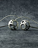 kolczyki wire wrapping Srebrne kolczyki Silver Planet
