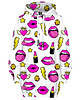 bluza z kapturem damska Bluza Oversize Tunika DR.CROW Fashion Lips
