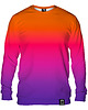 bluza bez kaptura damska Bluza Bez Kaptura Damska DR.CROW Ombre Orange Purple