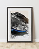 grafiki i ilustracje Linoryt  "Port de Valldemossa" - kolor (Majorka)