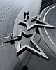 kolczyki srebrne Srebrne kolczyki wkrętki Gwiazdki Rockstar dark, wersja większa