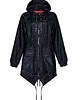 kurtki damskie Kurtka Parka Raindrops BLACK