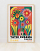 plakaty PLAKAT dekoracyjny retro kwiaty Yayoi Kusama,  poster