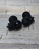 kolczyki soutache Małe , czarne, eleganckie kolczyki sutasz