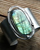 bransoletki wire wrapping Wielobarwny  labradoryt      - BRANSOLETA MANKIET - CUFF